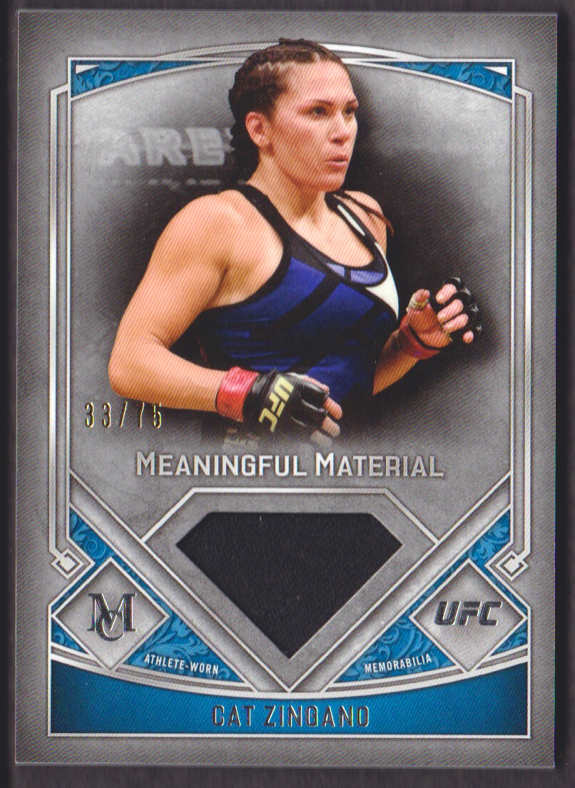 2017 Topps UFC Museum Collection Meaningful Material Relics #MMRCZ Cat Zingano