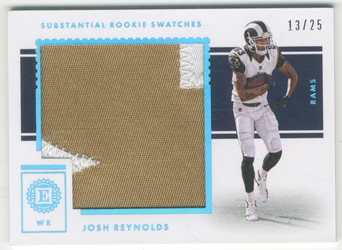 2017 Panini Encased Substantial Rookie Swatches Sapphire #29 Josh Reynolds