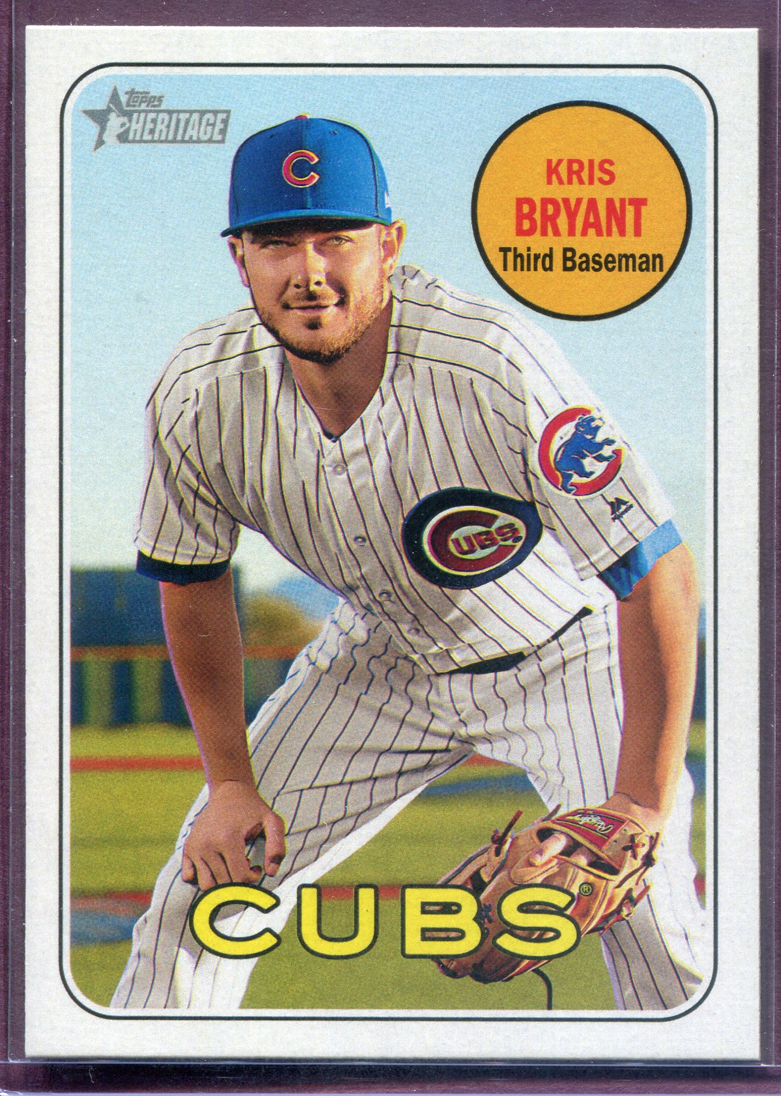 2018 Topps Heritage Error Variations 80 Kris Bryant/Name Color Name