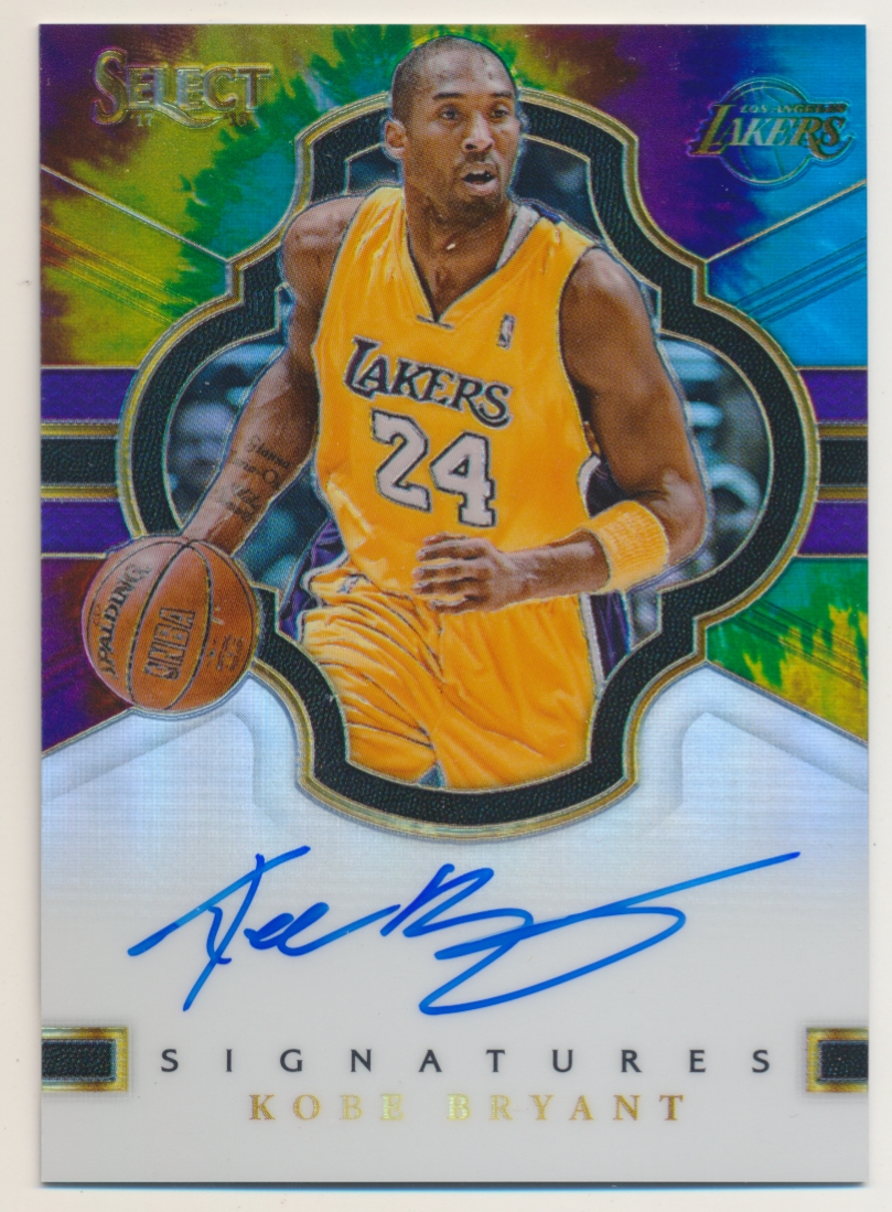 2017-18 Select Signatures Prizms Tie Dye #32 Kobe Bryant - NM-MT