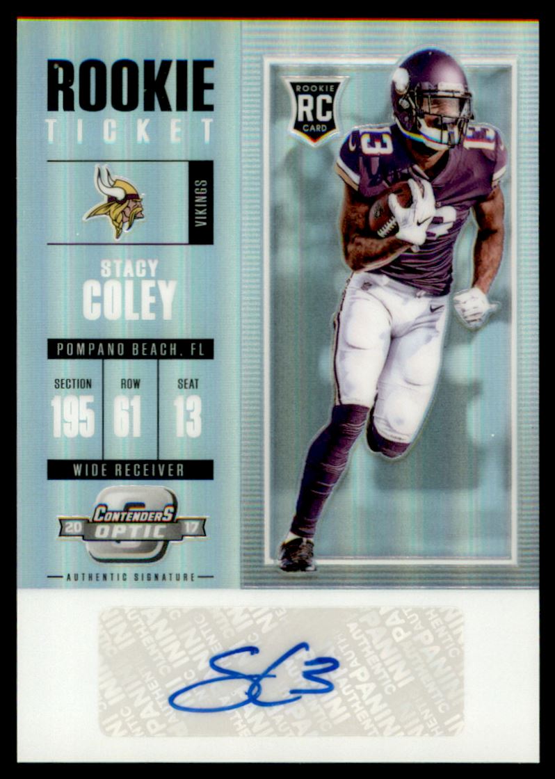 2017 Panini Contenders Optic #169 Stacy Coley AU RC