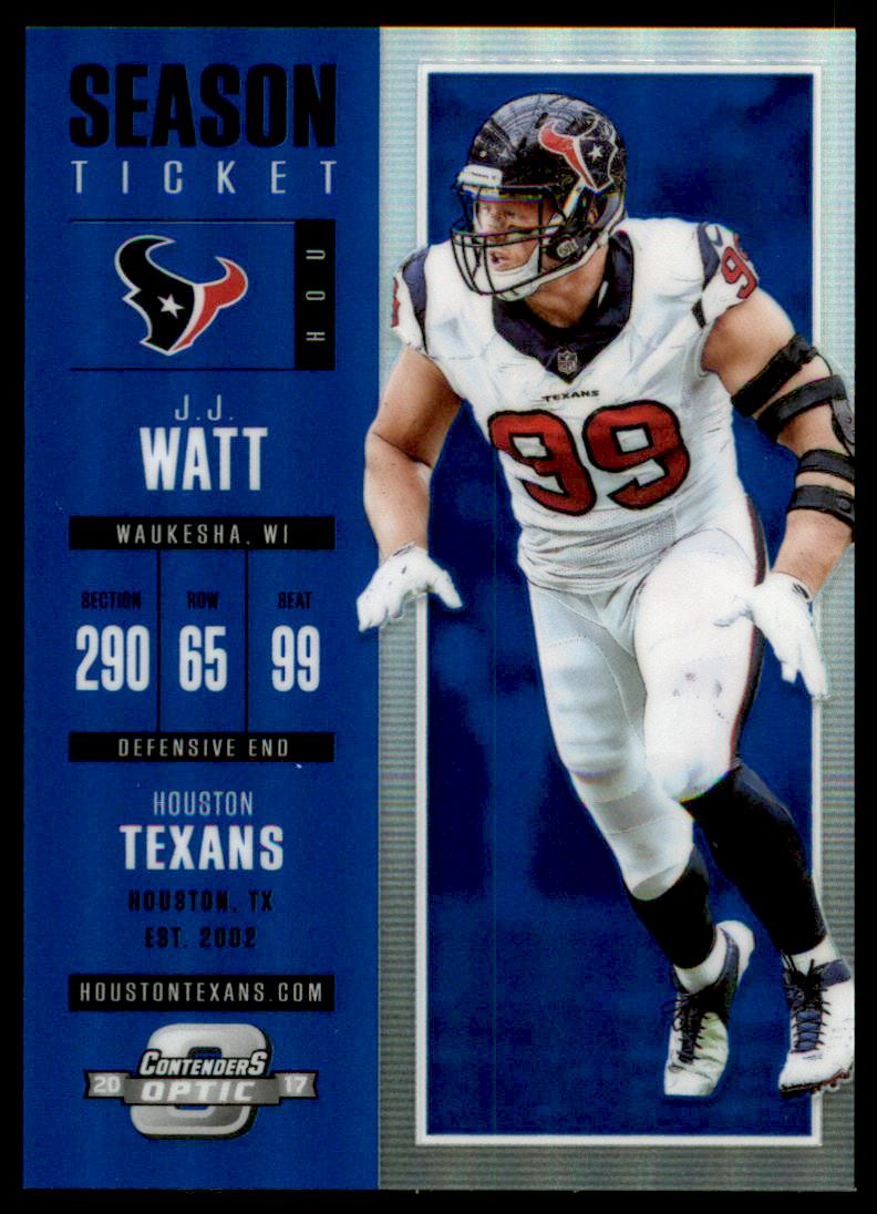 2017 Panini Contenders Optic Blue #14 J.J. Watt