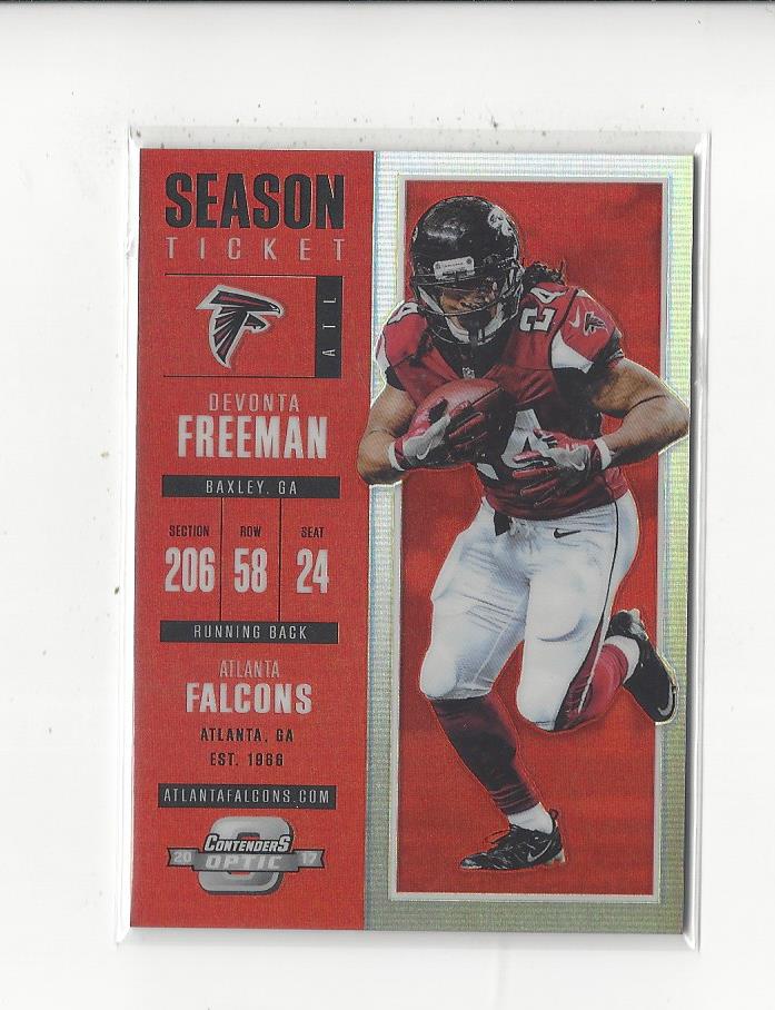 2017 Panini Contenders Optic Red #3 Devonta Freeman