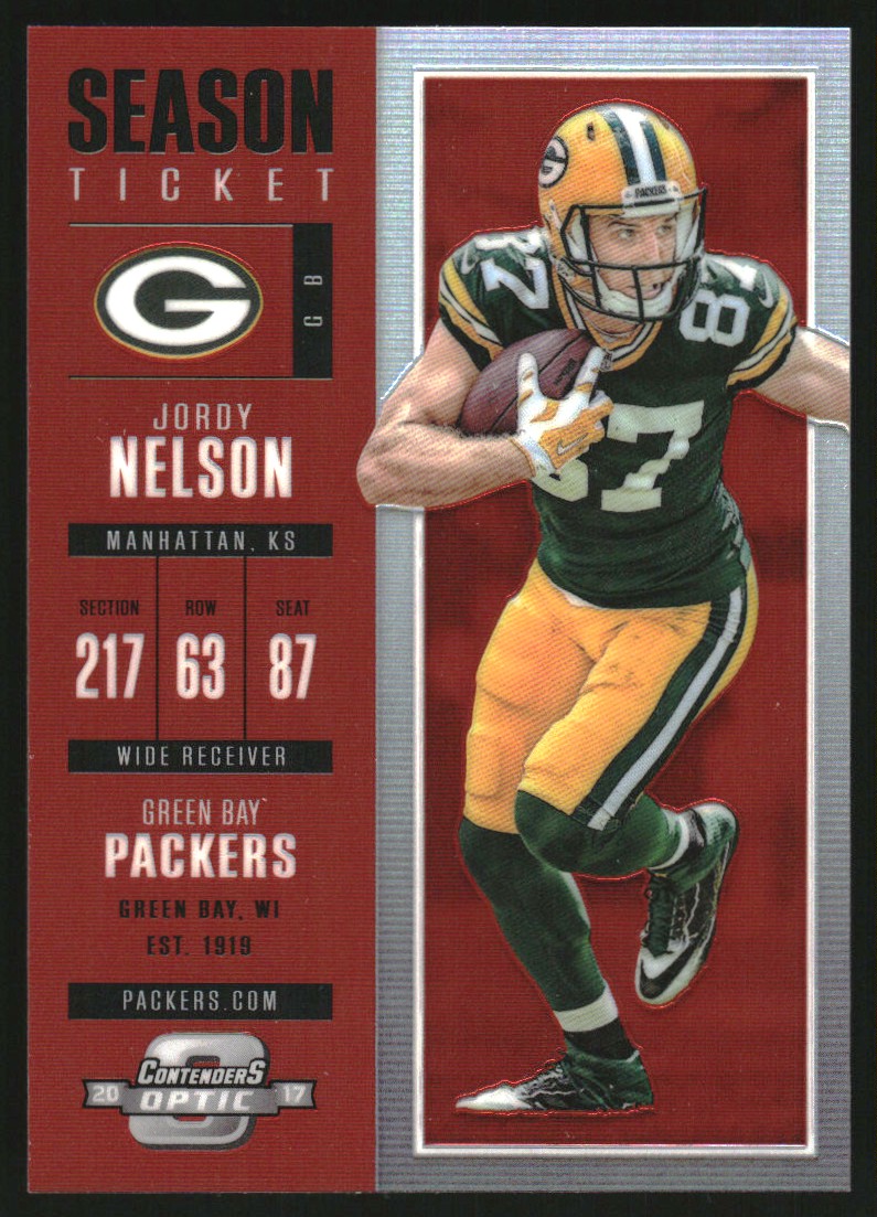 2017 Panini Contenders Optic Red #30 Jordy Nelson