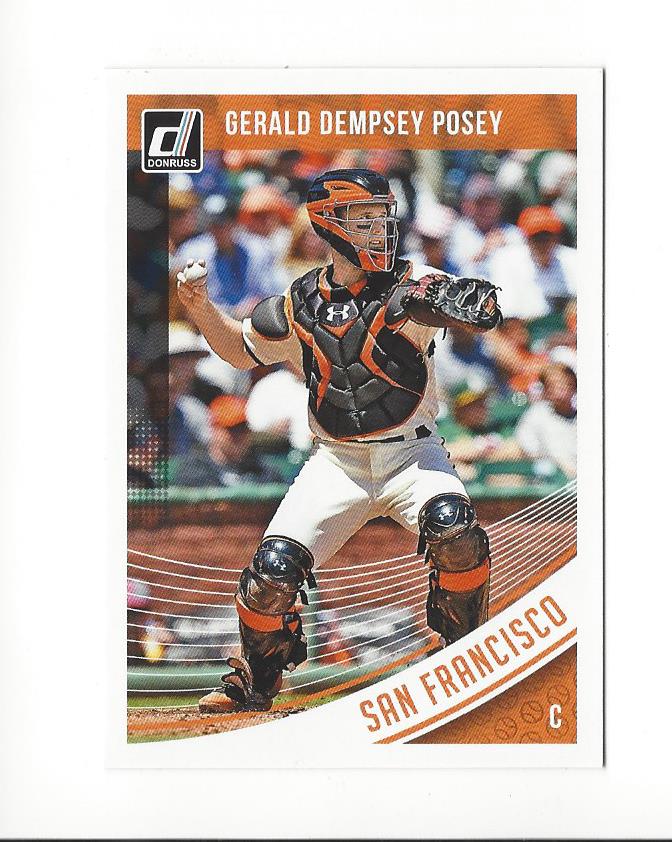 2018 Donruss Variations #167A Buster Posey/Gerald Dempsey Posey