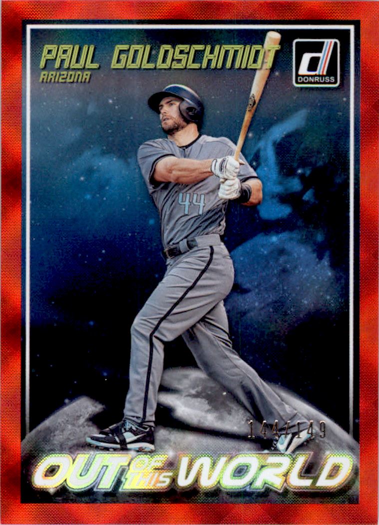 2018 Donruss Out of this World Red #OW12 Paul Goldschmidt