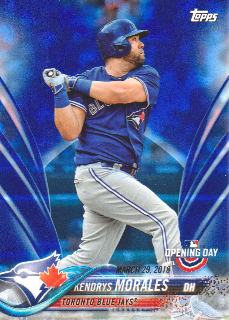 2018 Topps Opening Day Blue Foil #105 Kendrys Morales