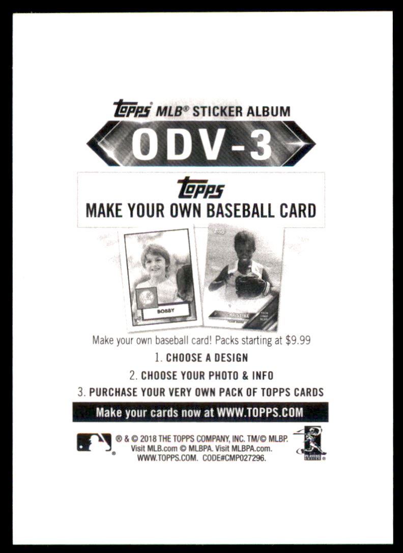 2018 Topps Opening Day MLB Sticker Collection Stars #ODV3 Bryce Harper