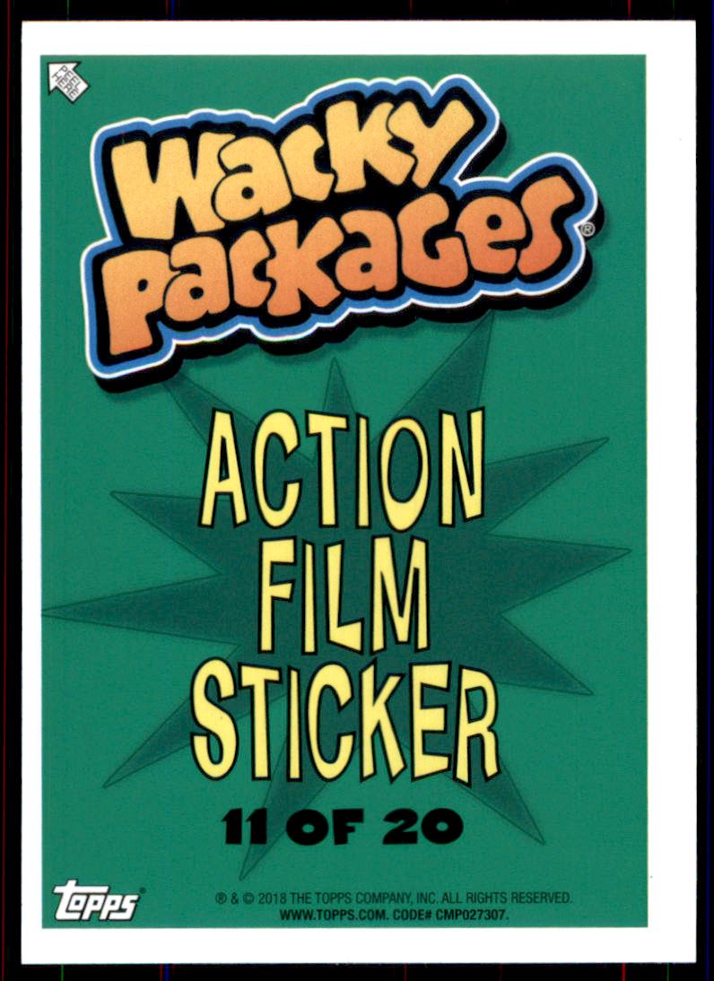 2018 Topps Wacky Packages Go to the Movies Blue #ACT11 Baskin Robin Hood back image