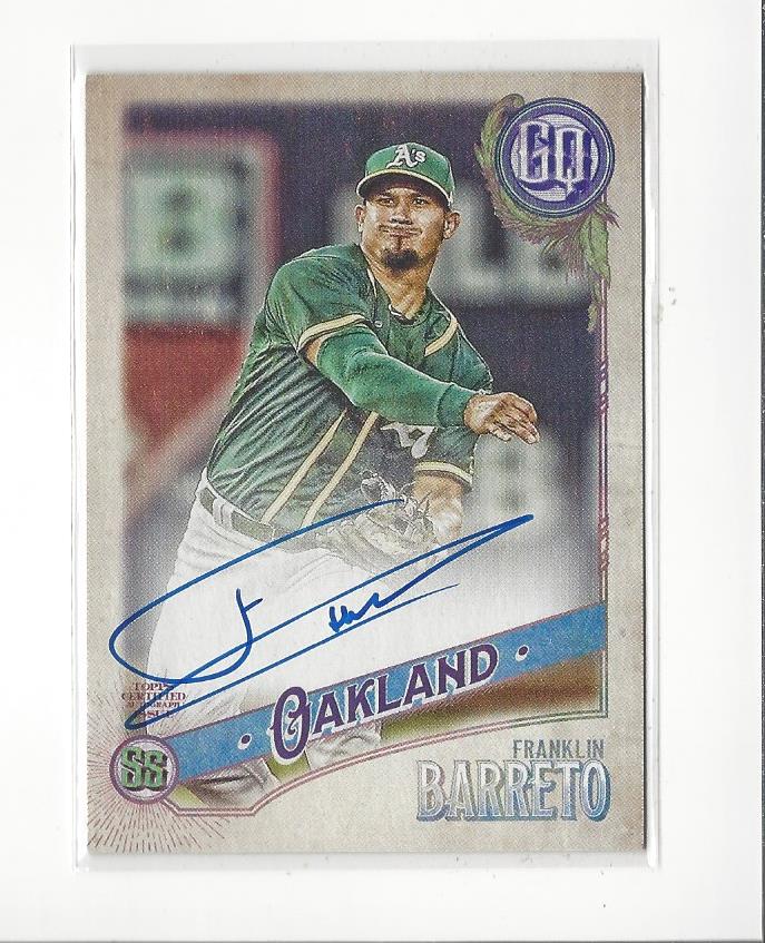 2018 Topps Gypsy Queen Autographs #GQAFB Franklin Barreto