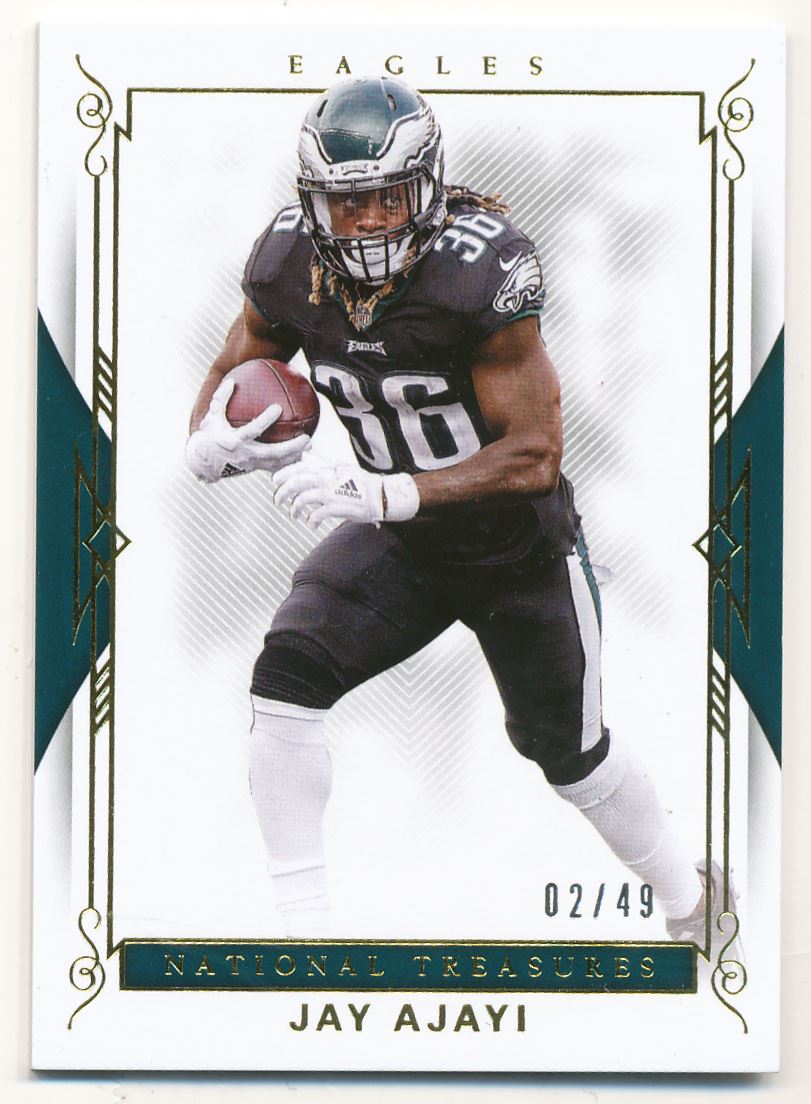 2017 Panini National Treasures Gold #49 Jay Ajayi