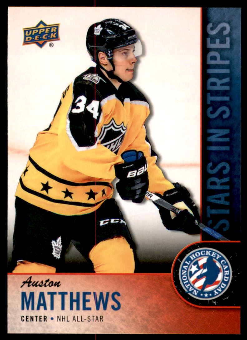 2017-18 Upper Deck National Hockey Card Day USA #USA10 Auston Matthews