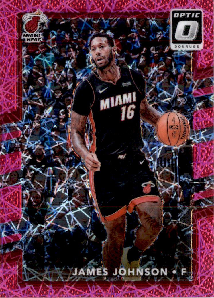 2017-18 Donruss Optic Pink Velocity #77 James Johnson