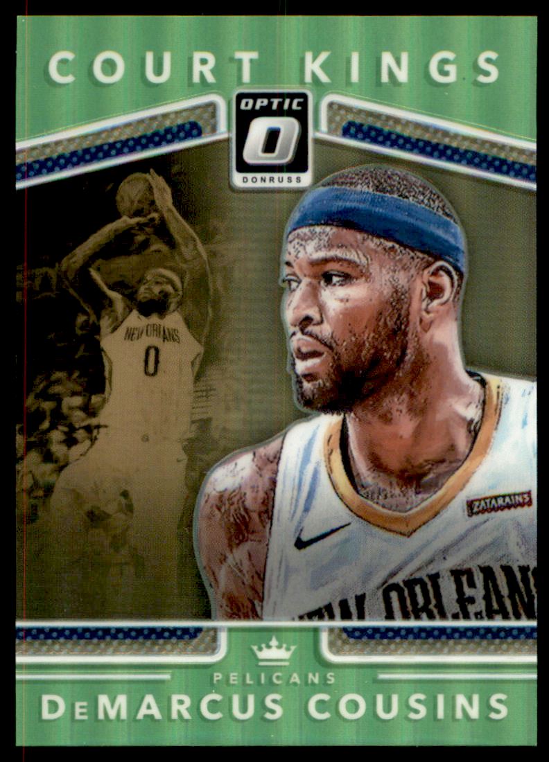2017-18 Donruss Optic Court Kings Lime Green #23 DeMarcus Cousins