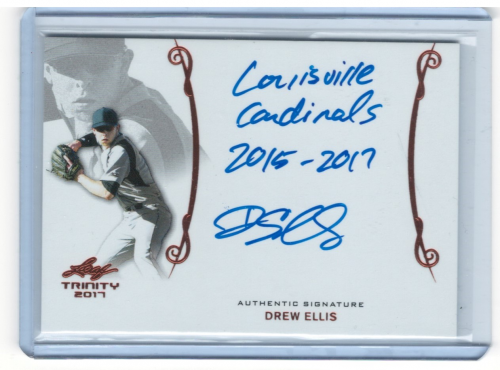 2017 Leaf Trinity #ADE1 Drew Ellis