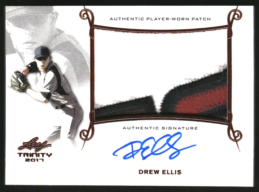2017 Leaf Trinity Patch Autographs #PADE1 Drew Ellis