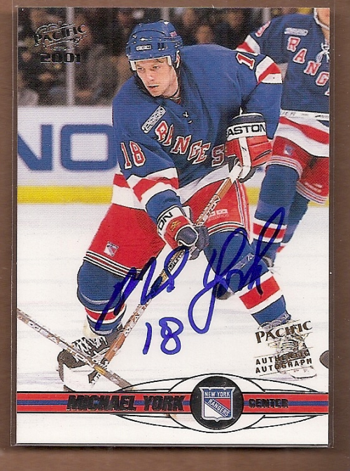 2000-01 Pacific Autographs #272 Mike York/500
