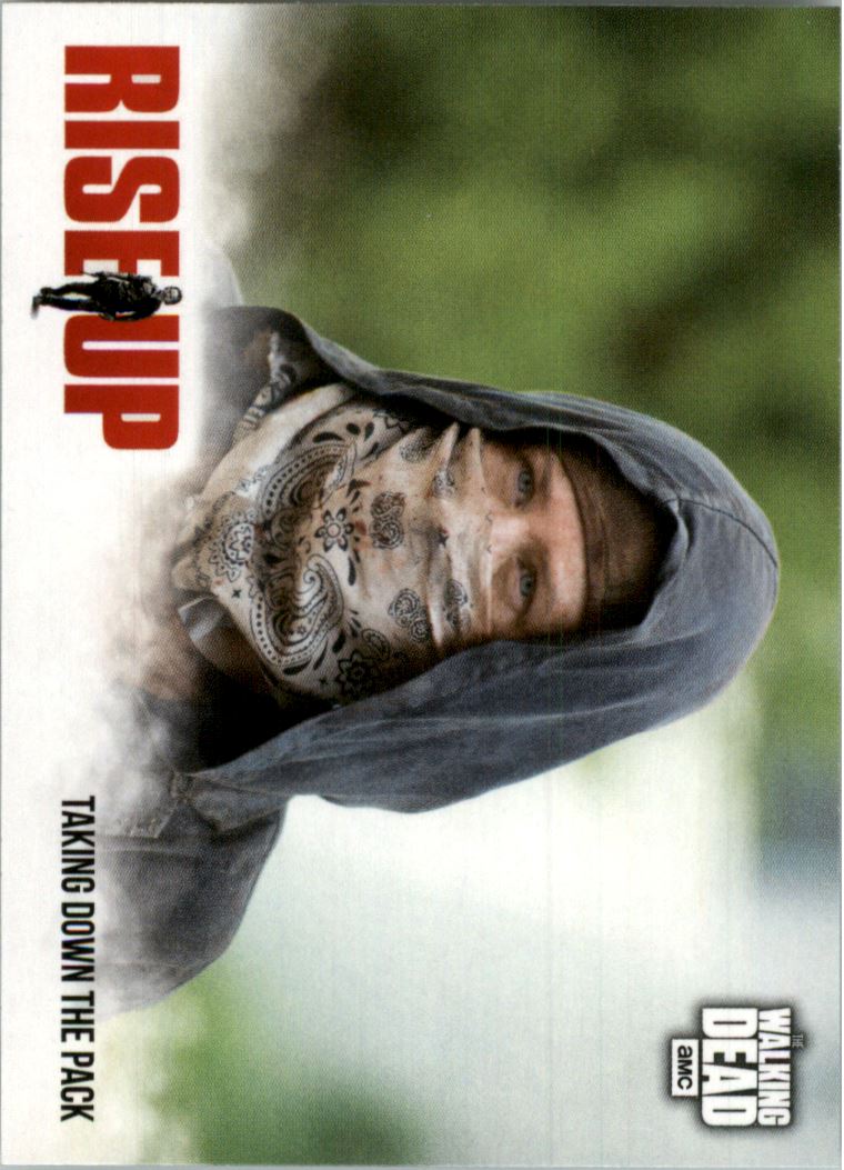 2018 Topps The Walking Dead Road to Alexandria Rise Up #RU7 Taking Down the Pack