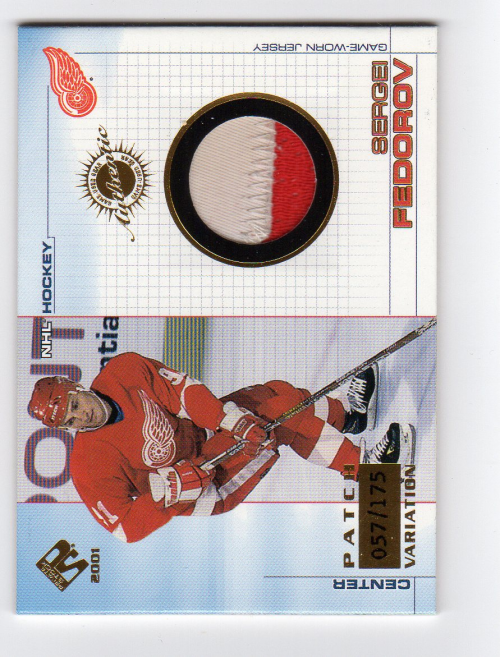 2000-01 Private Stock Game Gear Patches #44 Sergei Fedorov/175