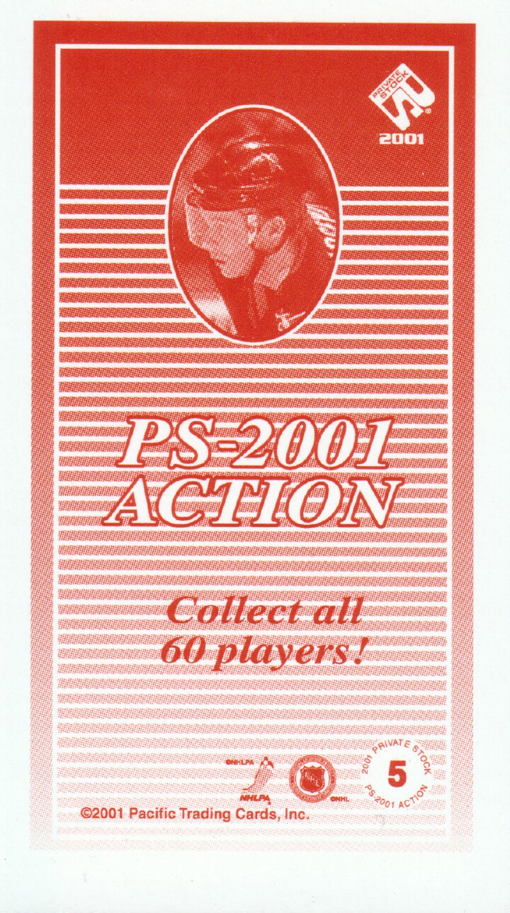 2000-01 Private Stock PS-2001 Action #5 Maxim Afinogenov back image