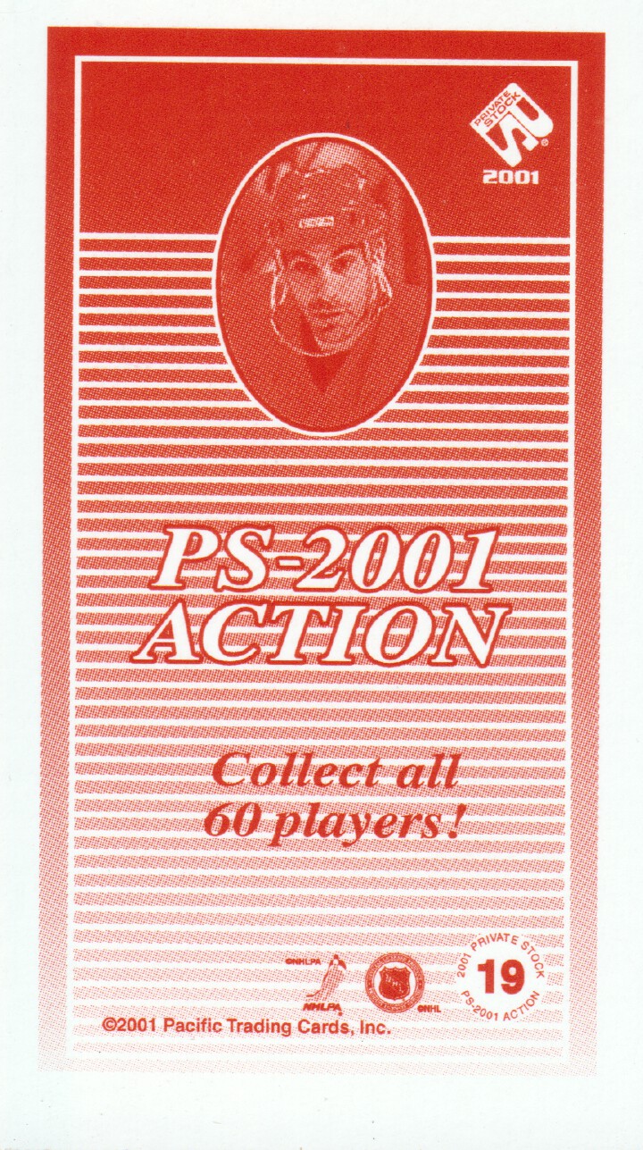 2000-01 Private Stock PS-2001 Action #19 Chris Chelios back image
