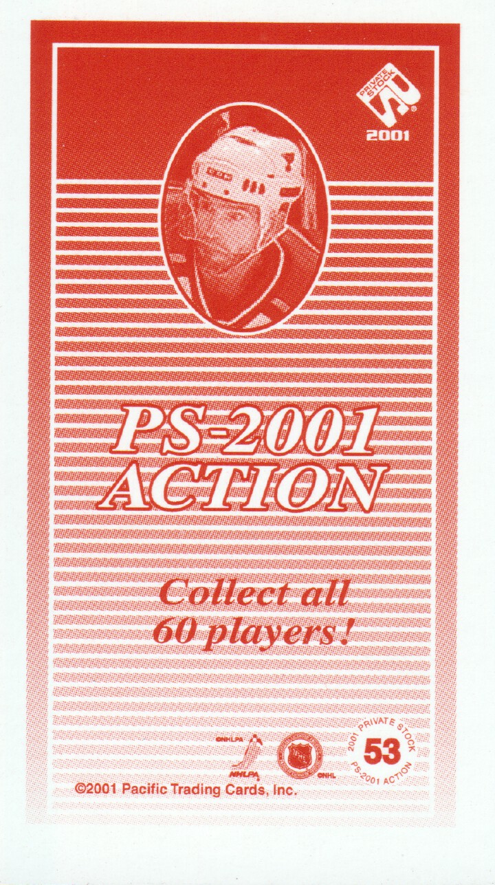 2000-01 Private Stock PS-2001 Action #53 Pierre Turgeon back image