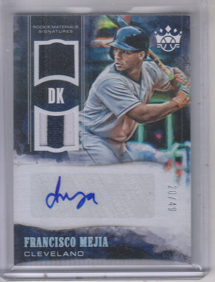 2018 Diamond Kings DK Rookie Materials Signatures Holo Silver #13 Francisco Mejia