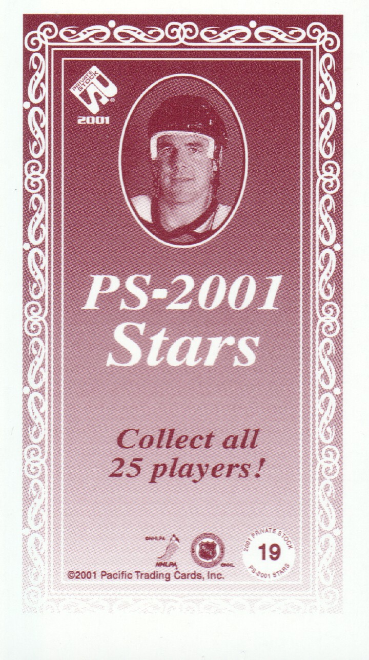 2000-01 Private Stock PS-2001 Stars #19 John LeClair back image