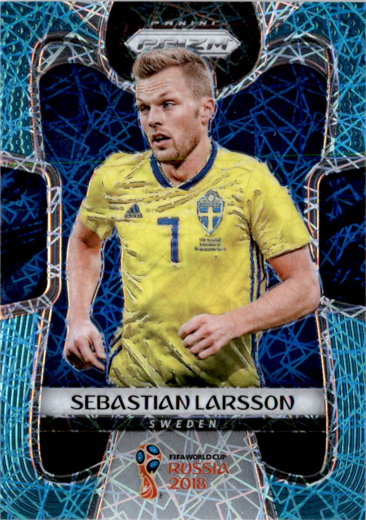 2018 Panini Prizm World Cup Prizms Light Blue Lazer #240 Sebastian Larsson