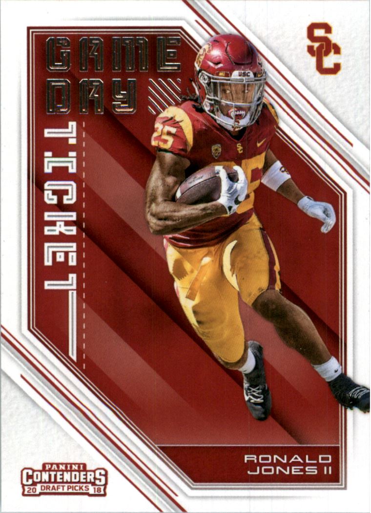 2018 Panini Contenders Draft Picks Game Day Tickets #13 Ronald Jones II