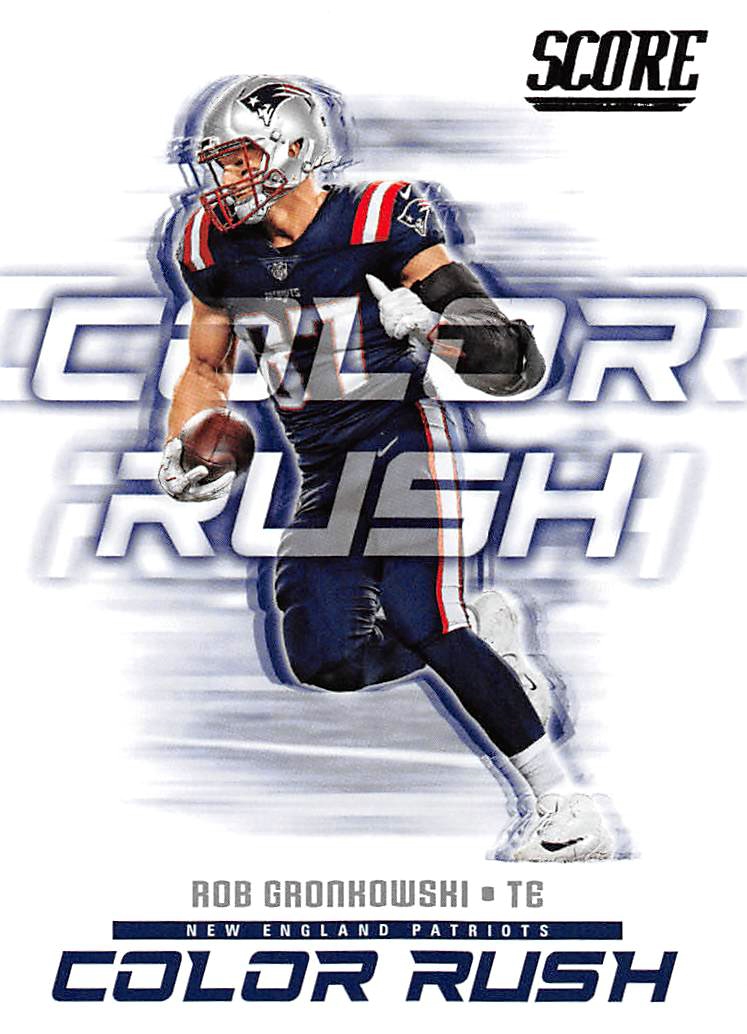 2018 Score Color Rush #16 Rob Gronkowski