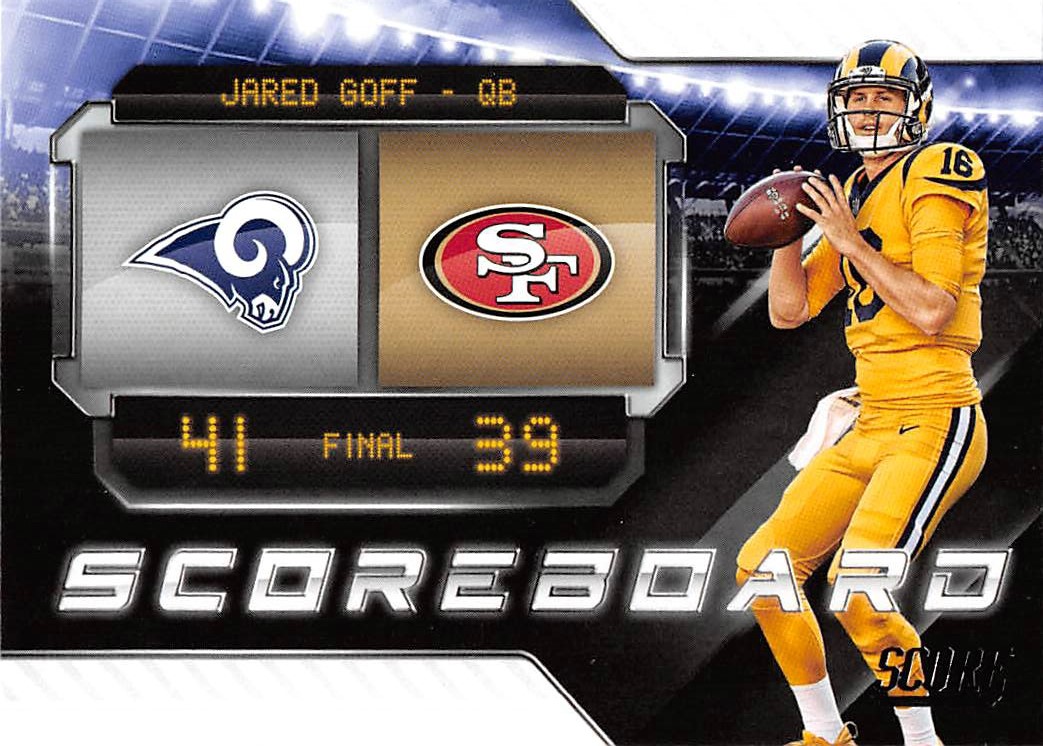2018 Score Scoreboard #3 Jared Goff