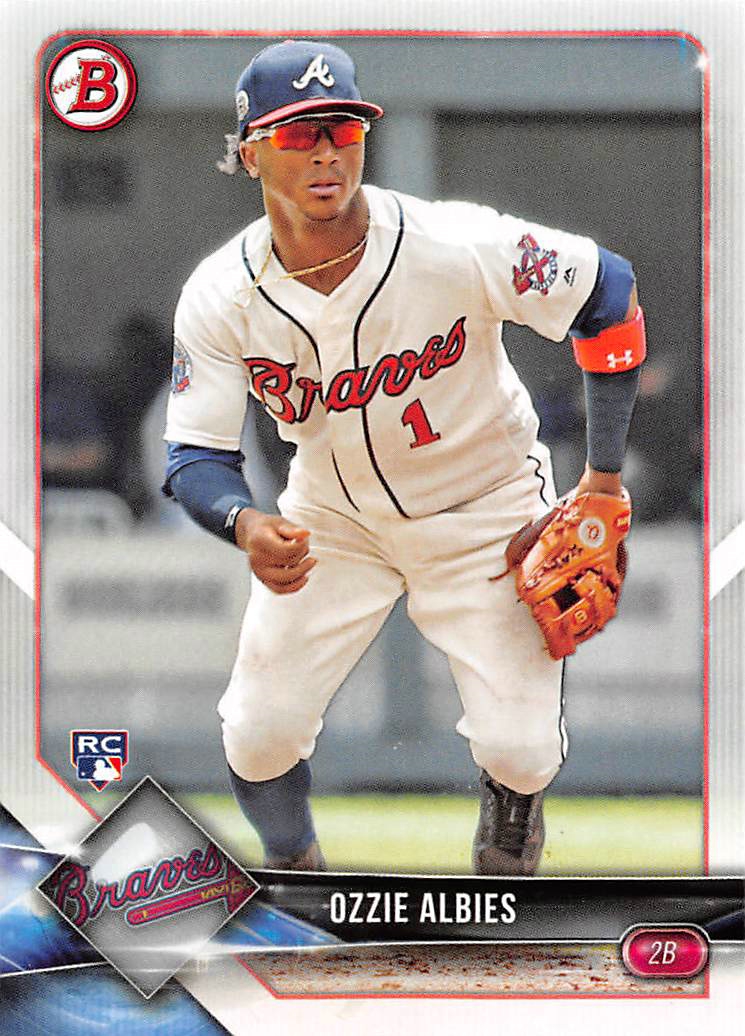 2018 Bowman #62 Ozzie Albies RC