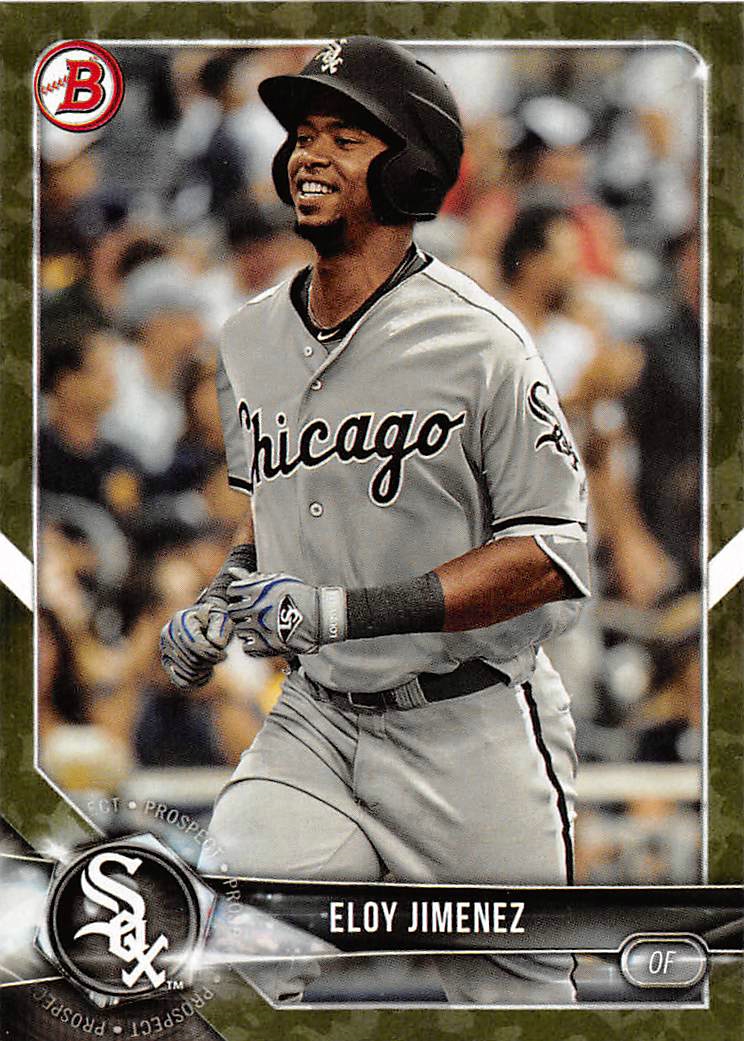 2018 Bowman Prospects Camo #BP50 Eloy Jimenez