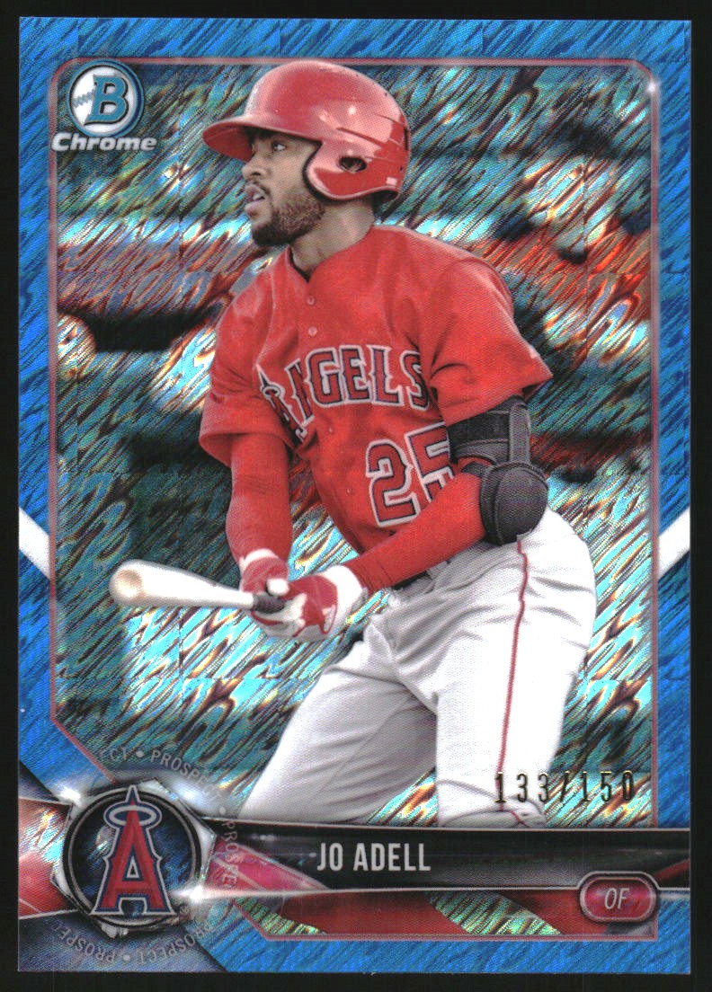 2018 Bowman Chrome Prospects Blue Shimmer Refractors #BCP136 Jo Adell