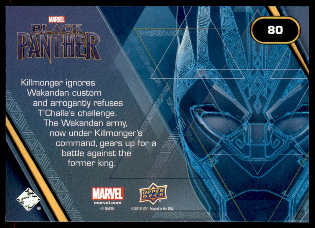2018 Upper Deck Black Panther #80 Challenge Denied back image