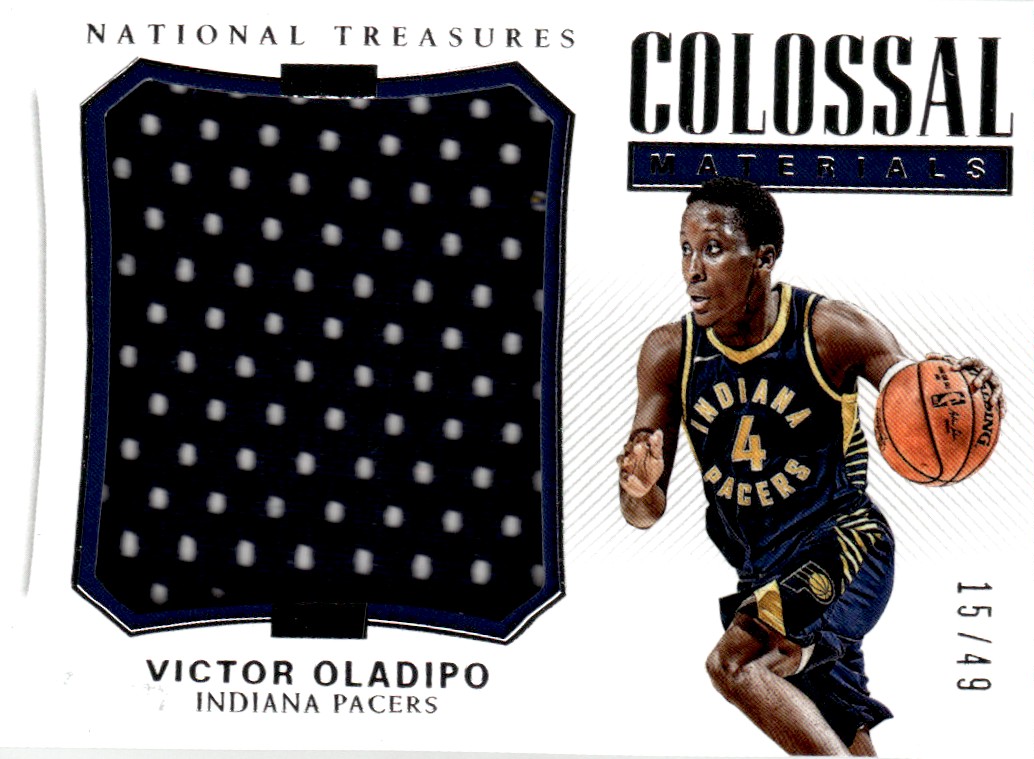 2017-18 Panini National Treasures Colossal Materials #31 Victor Oladipo/49