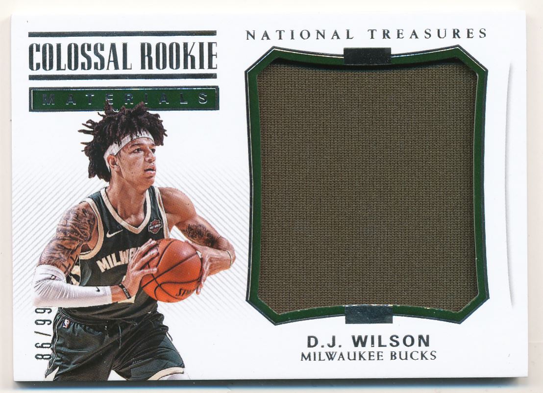 2017-18 Panini National Treasures Colossal Rookie Materials #4 D.J. Wilson