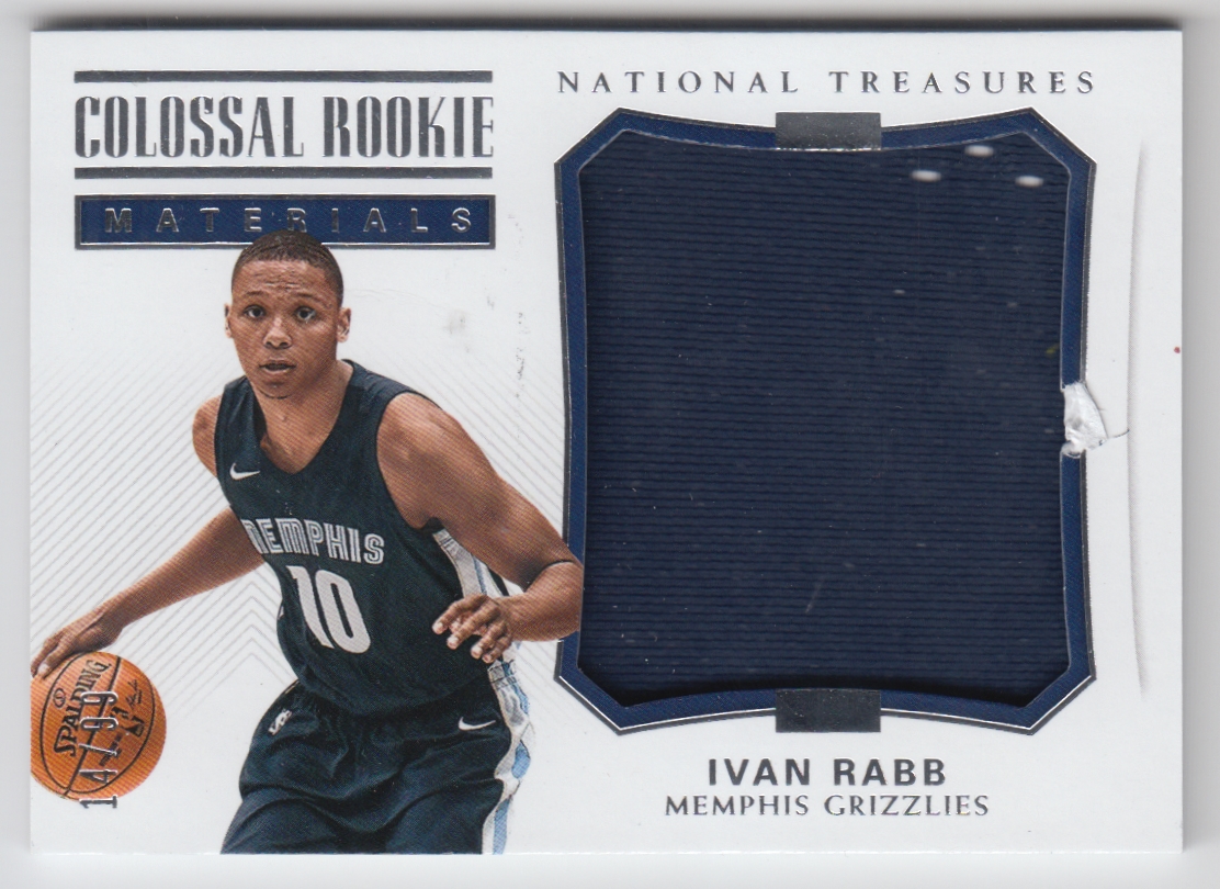 2017-18 Panini National Treasures Colossal Rookie Materials #11 Ivan Rabb