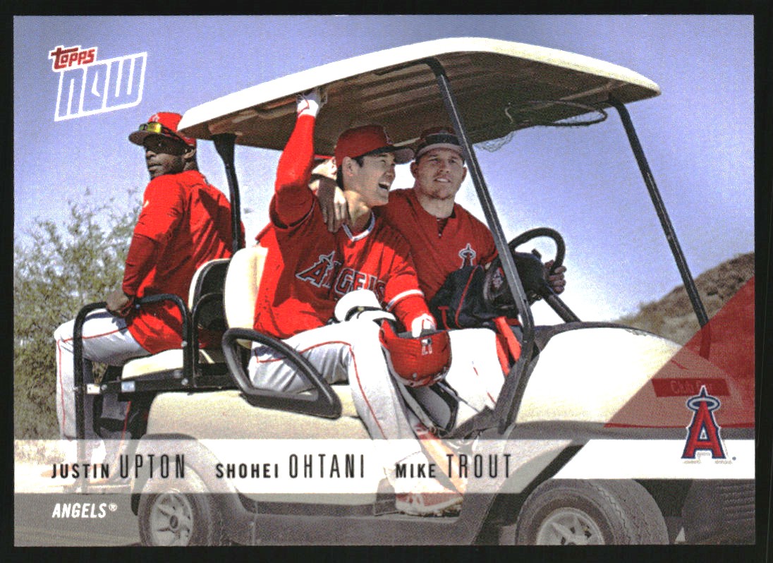 2018 Topps Now Road to Opening Day #OD182 Shohei Ohtani Mike Trout/1854*