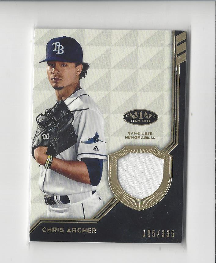 2018 Topps Tier One Relics #T1RCA Chris Archer/335