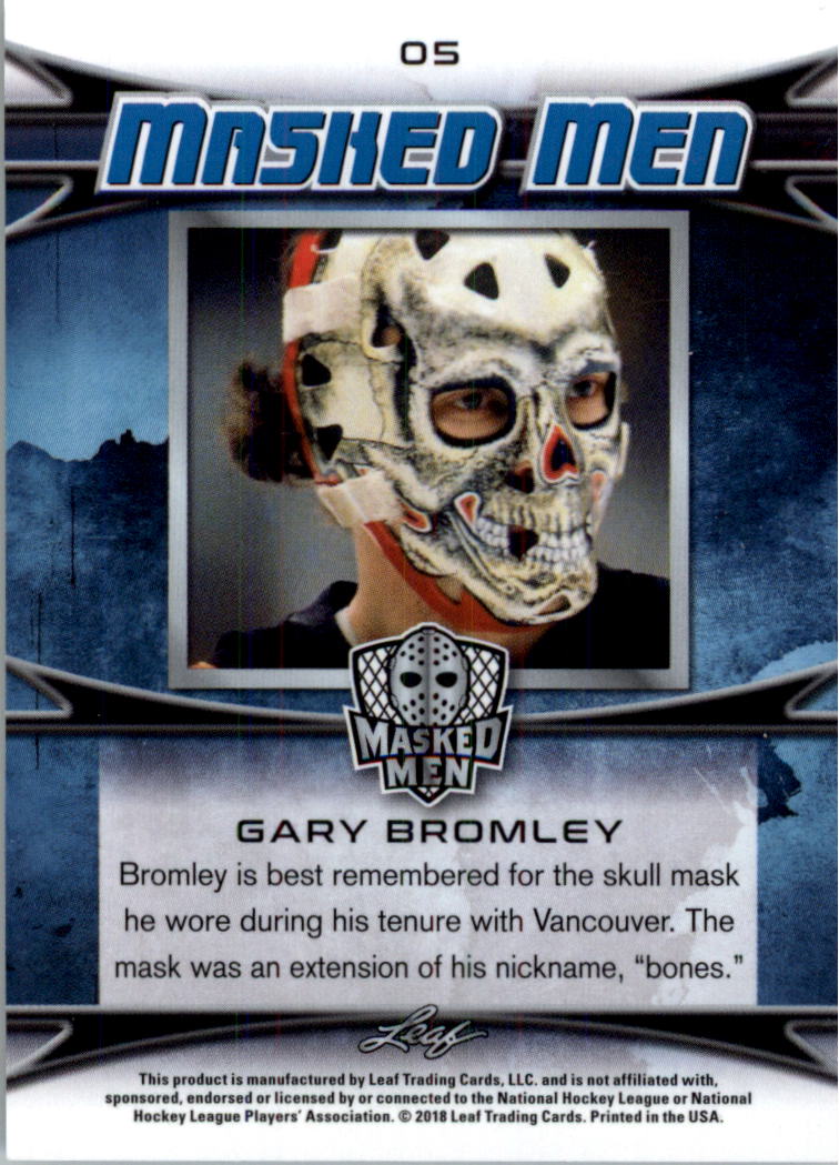 2017-18 Leaf Masked Men Wave #5 Gary Bromley back image