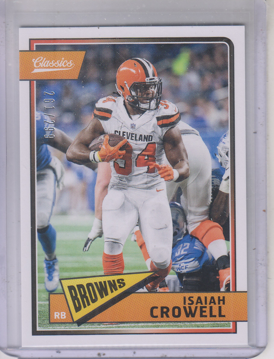 2018 Classics Red Back #24 Isaiah Crowell