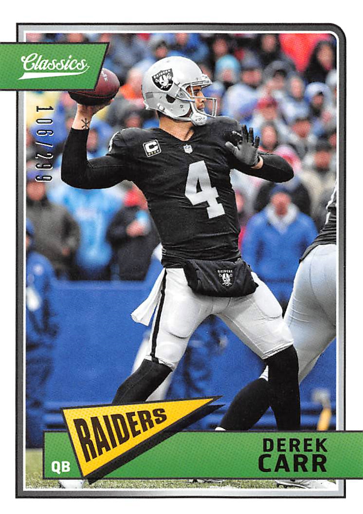 2018 Classics Red Back #71 Derek Carr