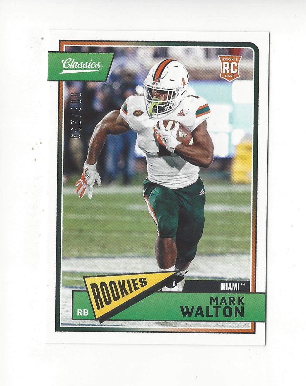 2018 Classics Red Back #252 Mark Walton
