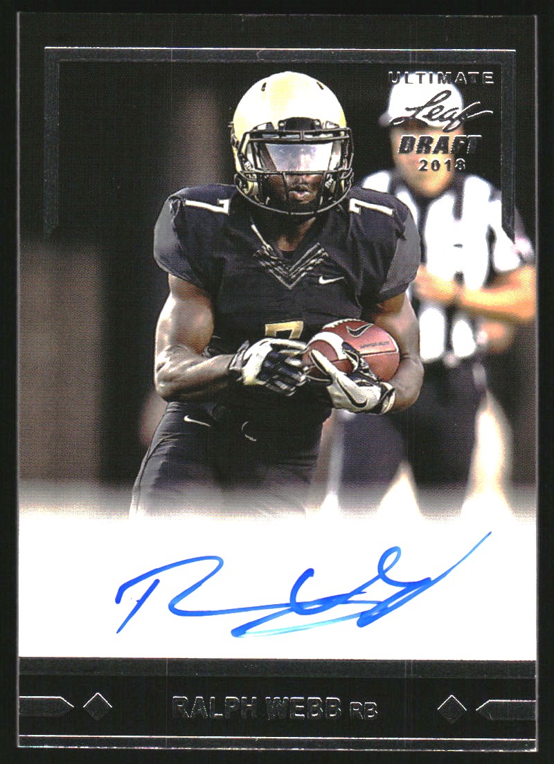 2018 Leaf Ultimate Draft '91 Rookie Autographs #GLRRW1 Ralph Webb