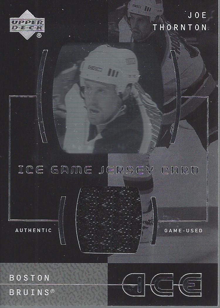 2000-01 Upper Deck Ice Game Jerseys #IJT Joe Thornton Upd