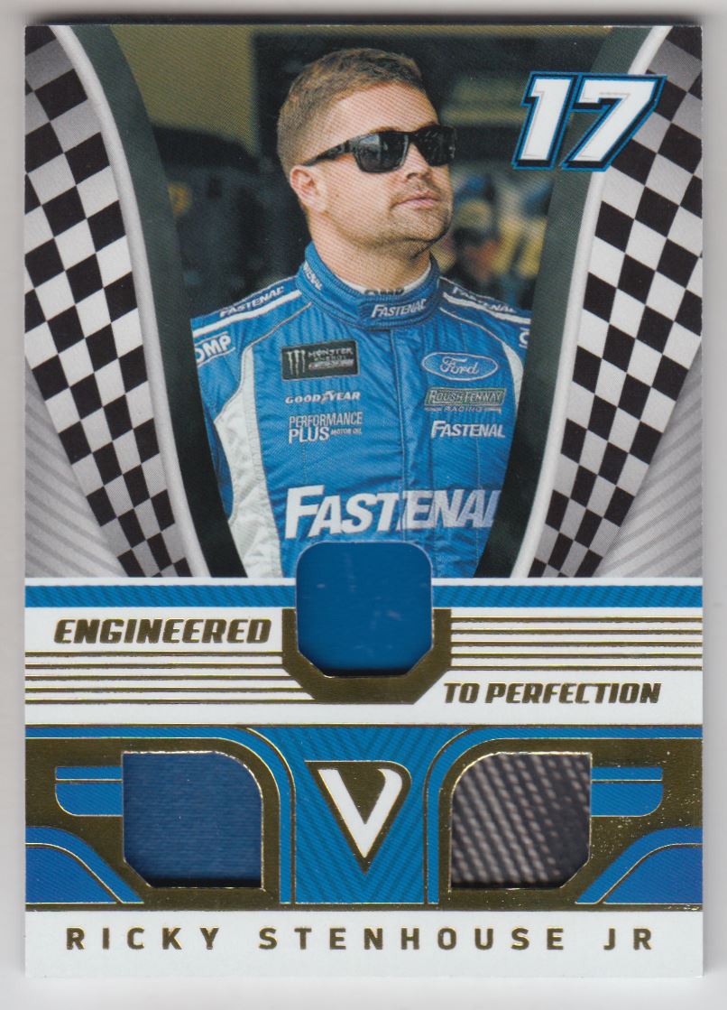 2018 Panini Victory Lane Engineered to Perfection Triple Materials Gold #15 Ricky Stenhouse Jr./199
