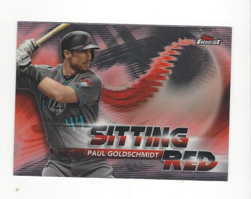 2018 Finest Sitting Red #SRPG Paul Goldschmidt