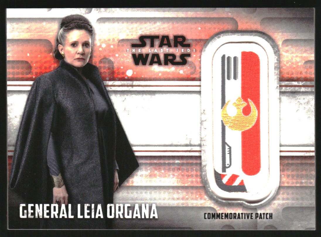 2018 Topps Star Wars The Last Jedi Series Two Commemorative Patches #MELOR General Leia Organa